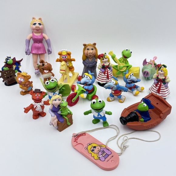 Vintage 1970s 80s Jim Henson Muppets Lot Of 19 Miss Piggy Gonzo PVC Figure‎ 2